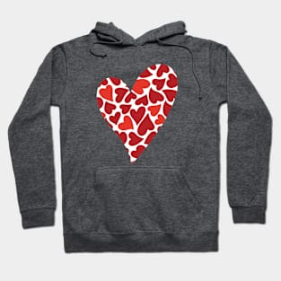 Hearts in a heart Hoodie